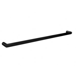 Bellino Gloss Black Solid Brass Single Towel Rail 800mm